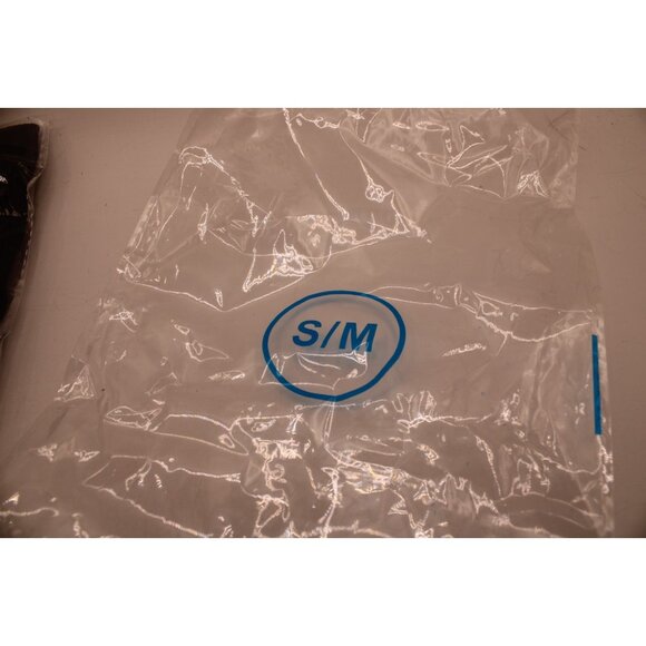 NEW Black Toeless Compression Socks S/M Knee High Elastic Stretch Open Toe 2 pr - Picture 6 of 6